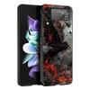 Black Raven Hard PC Phone Case For Samsung Galaxy Z Flip 7 6 5 4 Black Cover For Galaxy Z Flip 3 Foldable Shell Fundas Capas Bag