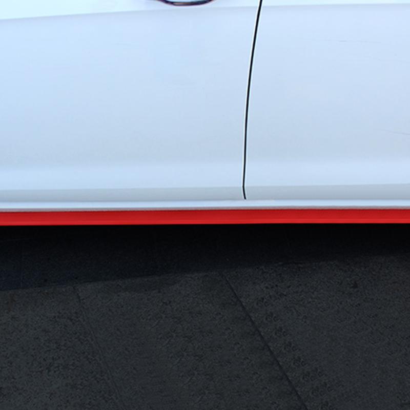 2,5 м автомобильный бампер, защитные полосы для губ, сплиттер, комплекты кузова, спойлер, бамперы, бампер для двери автомобиля, углеродное волокно, резиновая губа, ширина 65 мм