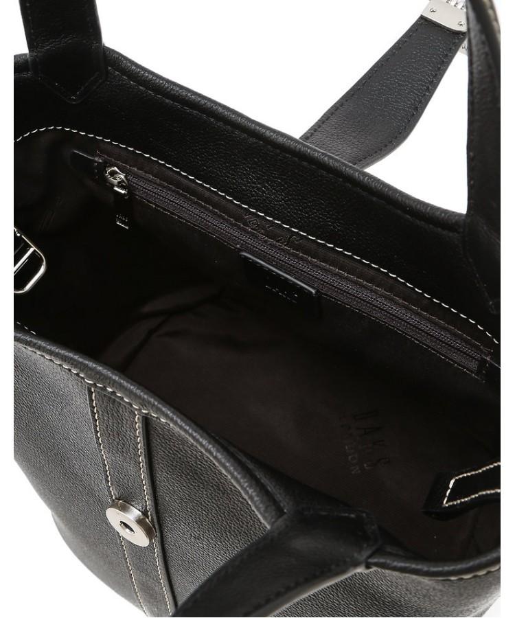 Daks Womens Accessories Black Cowhide Check Decorative Point Tote Bag S_Dcba6E154Bk