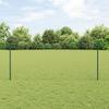 vidaXL Fence Posts 11 Pcs U-Channel Green 100 Cm Steel 3336791