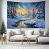 Гобелен «Рождественская елка», Настенное панно «Зимний пейзаж» для вечеринки, фестиваля, спальни, офиса, гостиной, домашнего декора, настенное украшение