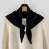 Women S 100 Australian Wool Triangle Scarf Spring Solid Color Versatile Shawl