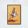 Ретро-постер с трюком наездница-ковбой, красочная абстрактная принты с изображением девушки-ковбоя, картины на холсте, настенные художественные картины, домашняя комната, винтажное украшение