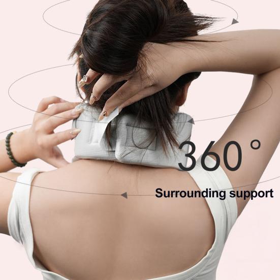 Подушка для шеи с эффектом памяти для путешествий, портативный корректор осанки, поддержка против храпа, дышащий шейный бандаж для облегчения боли