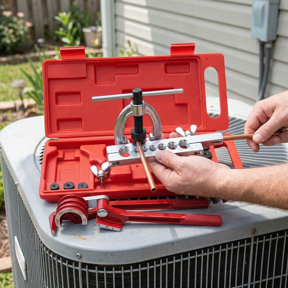 7-Hole Flaring Pipe Flaring Kit Bending Tool Bending Tool Set Fuel Tube Repair