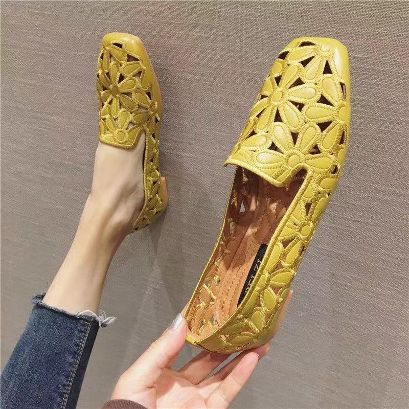 Летние туфли на плоской подошве для женщин, размер 42, модные повседневные туфли на платформе с открытыми носками, сандалии, дышащие туфли без застежек для женщин 2024 г.