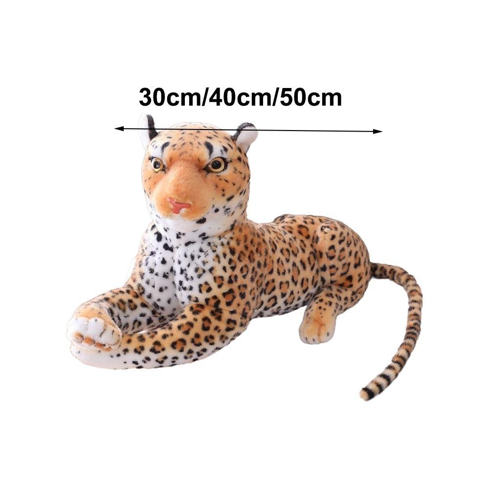 Lifelike Simulated Stuffed Toy Cotton Forest Animal Plush Toy Panther Plush Leopard Toy Birthday