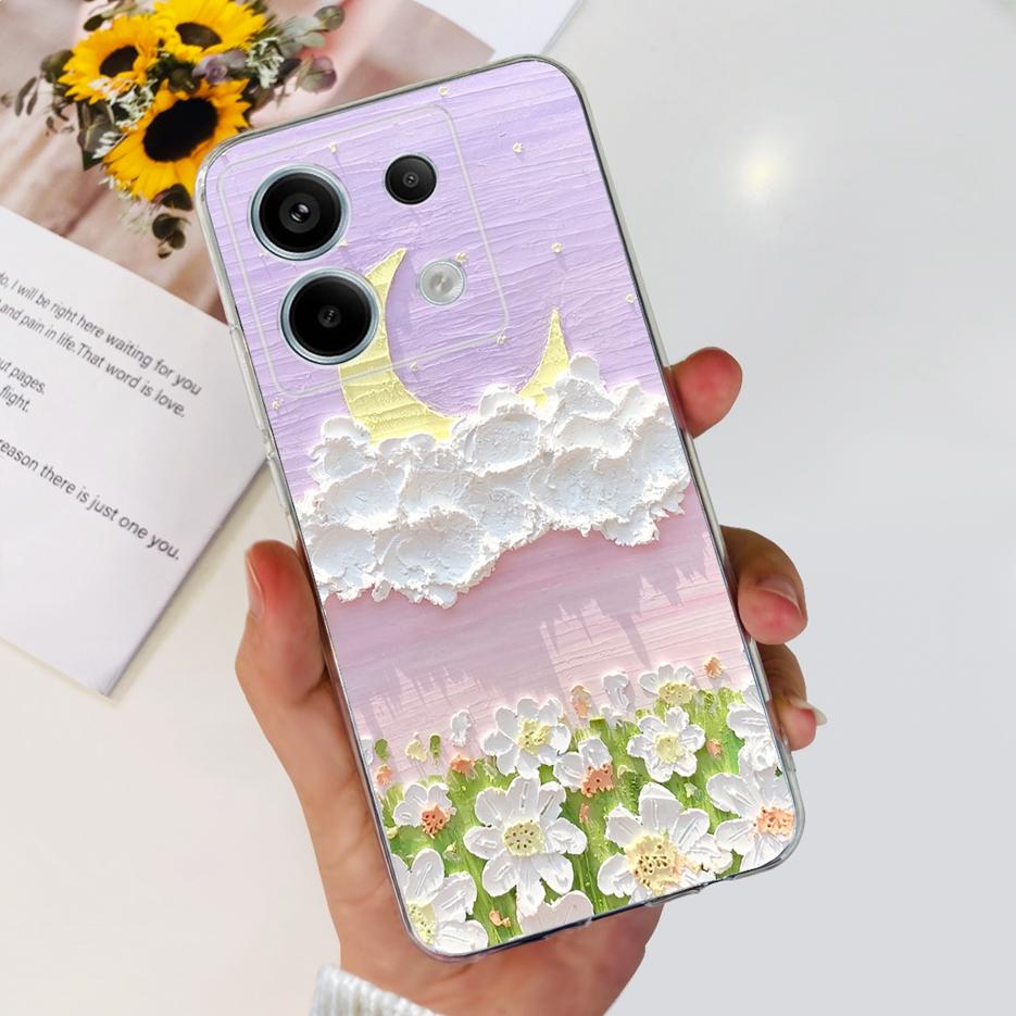 For Xiaomi Poco X6 5G Case PocoX6 Pro New Fashion Painted Cover Clear Silicone Phone Case For Xiaomi Poco X6 Pro X6Pro 5G Bumper
