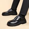 Men's Oxfords Shoes Platform Leather Oxford Formal Leather Shoes Men Lace Up Fashion Trend Handmade Moccasins Casual Mens Shoes