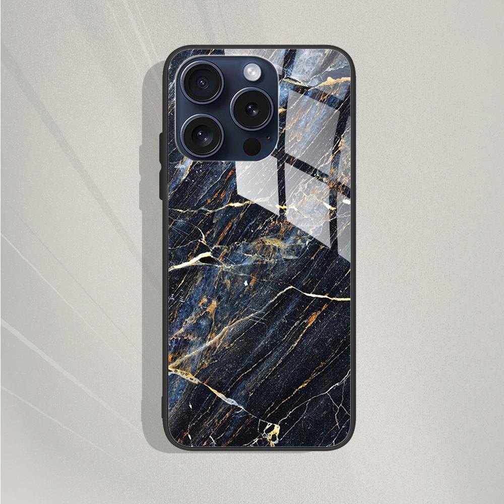 Закаленное Стекло Чехол для iPhone 15 15Pro Max Plus Задняя Крышка Жесткий Бампер Защитные Fundas для iPhone 14 Pro 14 Plus 14Pro Max