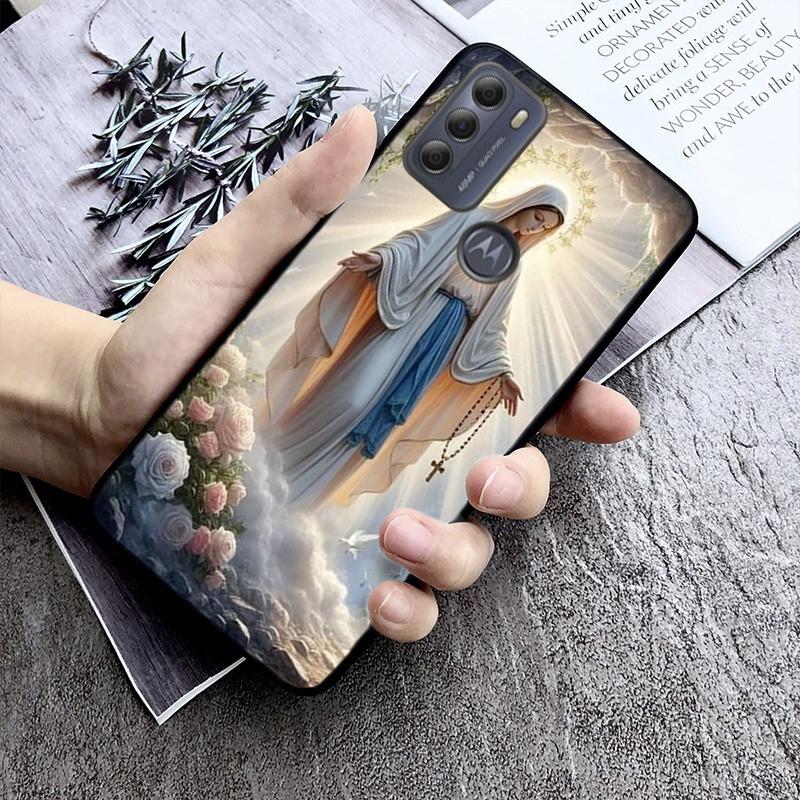 Virgin Mary Phone Case For Moto Edge 60 50 40 Pro 60 50 40 30 Ultra Neo Fusion Moto G Stylus G