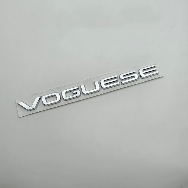 3D ABS хром черный логотип Vogue SE эмблема буквы багажник автомобиля значок наклейка для Vogue SE наклейки аксессуары