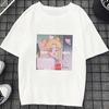 Summer Fashion Women Clothes Thin Section T Shirt Harajuku Sailor Moon Sweet Cartoon Letter Female