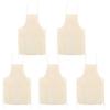 Tabliers en Coton - GRAINE CREATIVE - 5 Tabliers - Blanc Cassé - 90 x 60 cm - Mixte
