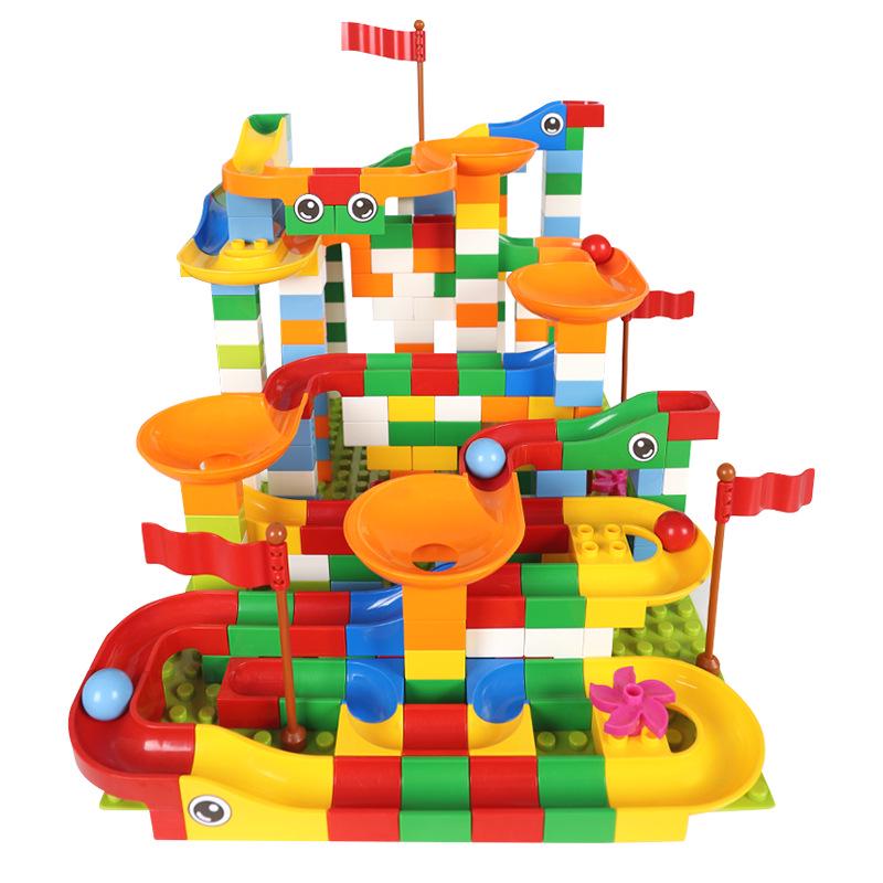 Kids' Enlightenment Marble Run Building Set - Ages 4-6, Changeable Blocks