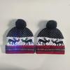 LED Light-Up Elk Jacquard Knit Hat & Scarf Set for Christmas & New Year.