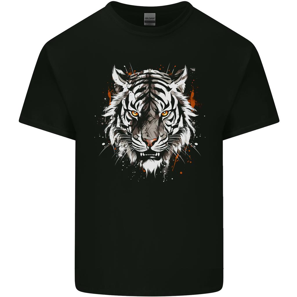 White Siberian Tiger Unisexs Light Cotton TShirt