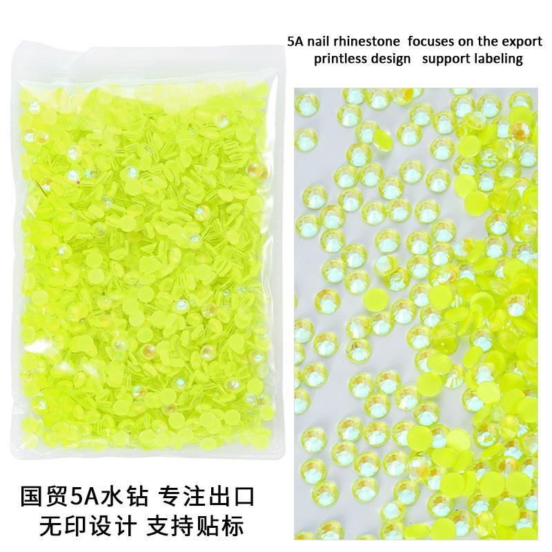 Стеклянный плоский дно светящийся алмазный DIY маникюрный сверло украшение для ногтей флуоресцентный сверло чехол для мобильного телефона декоративные стразы
