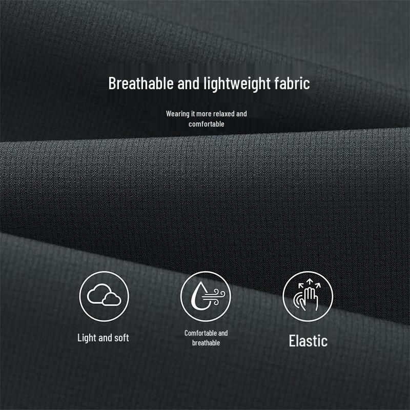 HLA Men's Light Business Straight-Leg Casual Pants