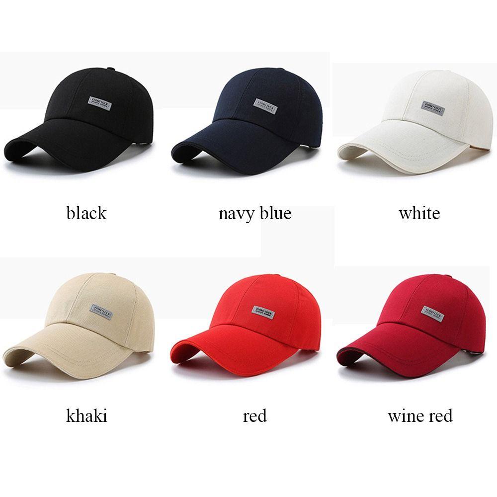 Бейсболка с длинными полями, модная универсальная однотонная шляпа для папы, регулируемая шляпа от солнца для мужчин и женщин