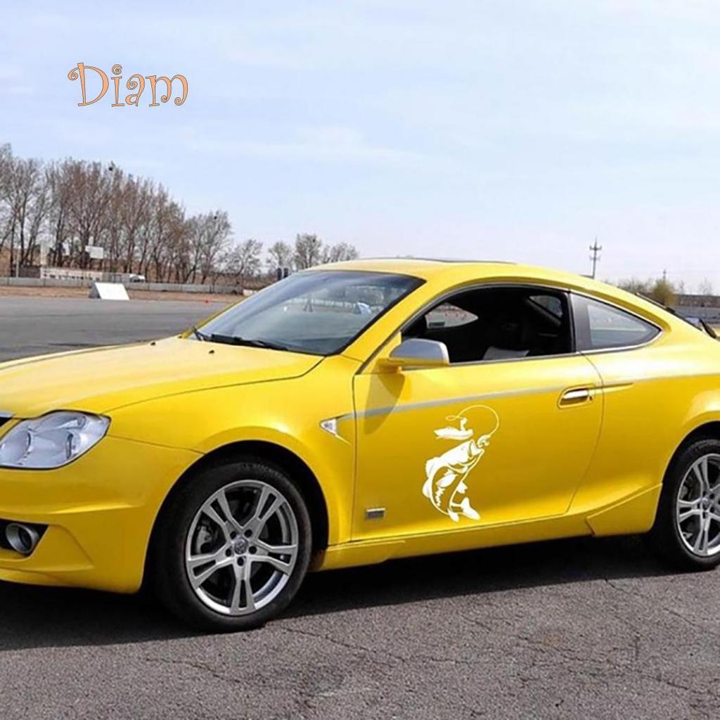 SP Fishing Fisherman Fish Boat Reflective Car-Styling Vehicle Decals Sticker Decor