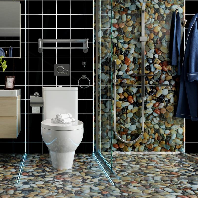 ПВХ Галька Мраморные Обои Ванная Комната Водонепроницаемые Наклейки для Плитки Кухонная Столешница Подоконник Рабочий стол Самоклеящаяся Бытовая Пленка