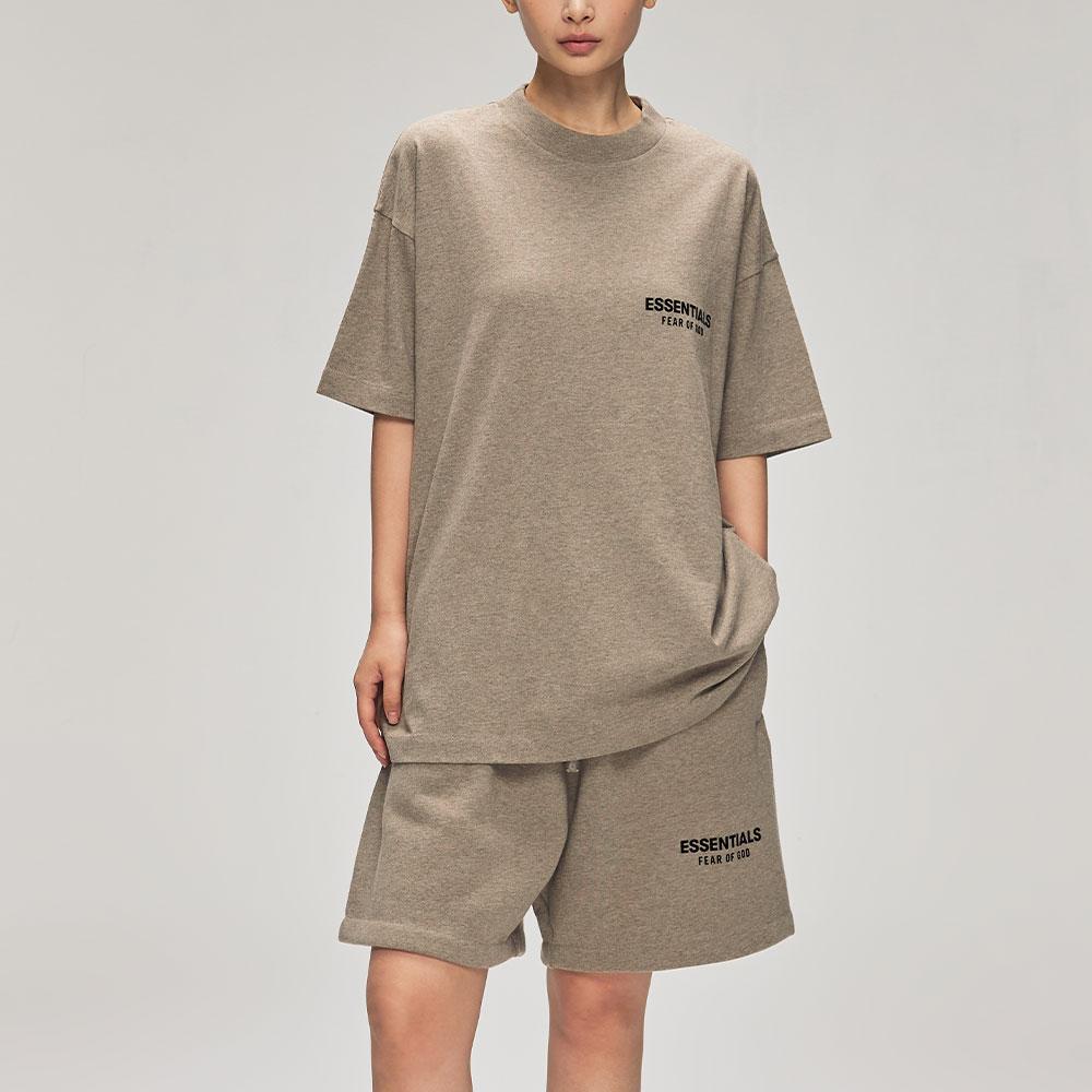 Fear of God Essentials Классическая футболка Homestead Heather Мужские Топы Серый 125AS254191F