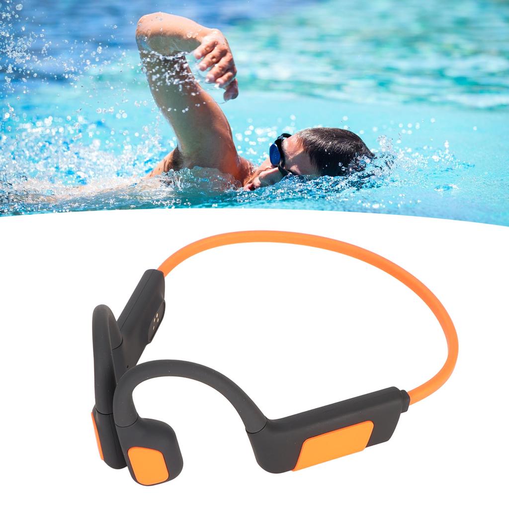 Open r Hdset 32GB Bone Conduction Swimming Diving Sport Hdphones IPX8 Waterproof Wireless rphone