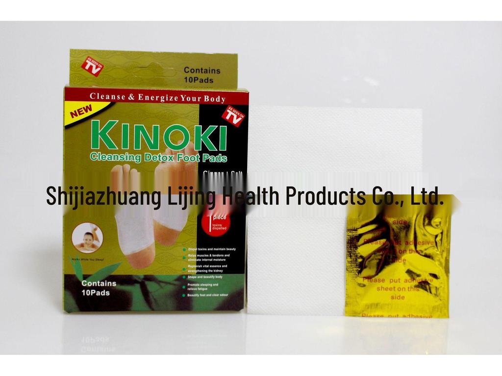 Киноки Пластырь для ног с имбирем, солью, полынью и бамбуковым уксусом - Тайская и Корейская версия