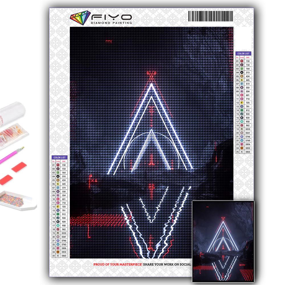 5D алмазная живопись, полный алмаз, киберпанк, геометрическая эстетика, алмазная живопись, ручная работа, сделай сам, алмазная мозаика, картина, украшение для дома