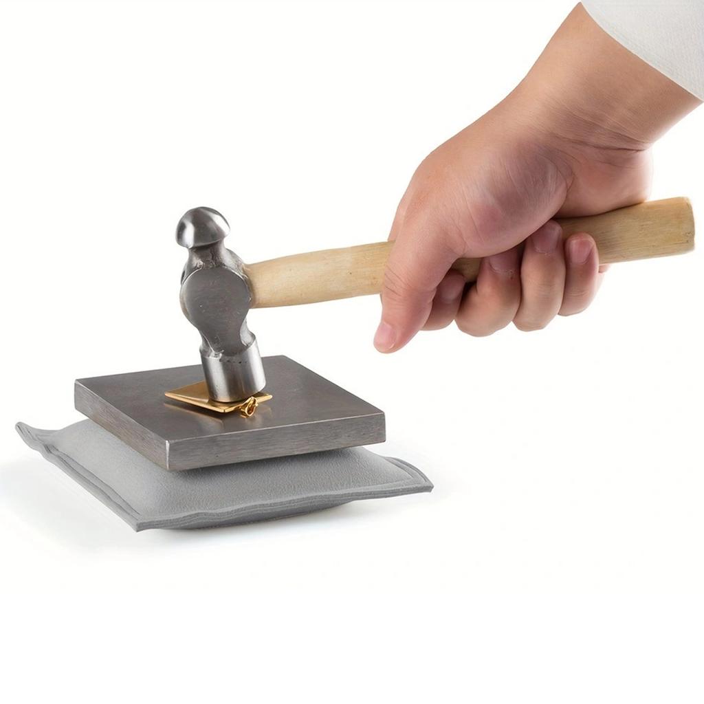 Steel Anvil Plate Metal Shaping Block Metal Stamping Hammer Steel Block Jewelry Crafting Tool Hardened Steel Anvil