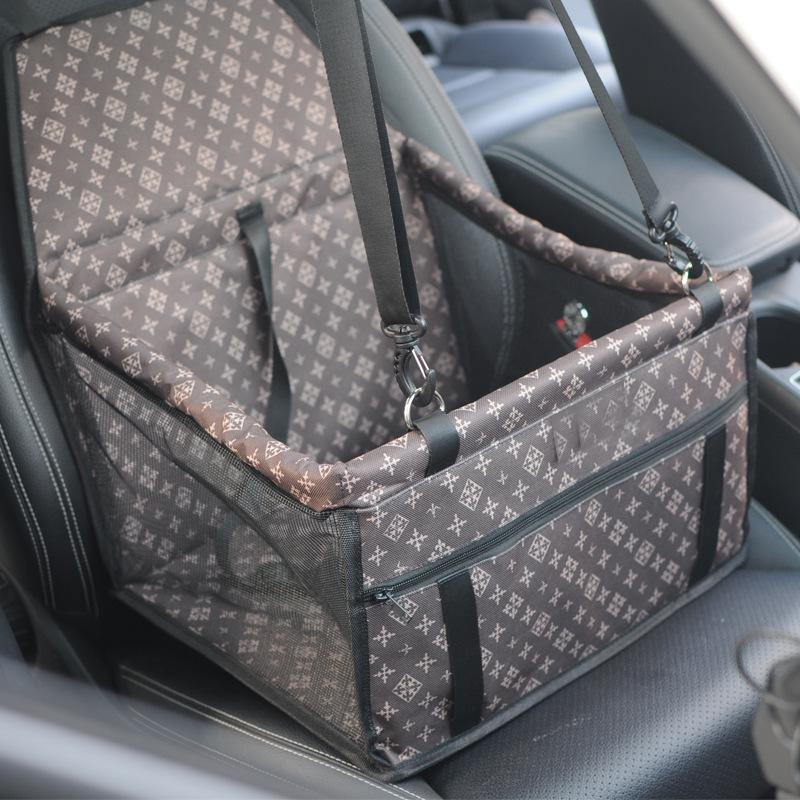 Breathable Mesh Waterproof Pet Car Seat Bag & Travel Hanging Carrier