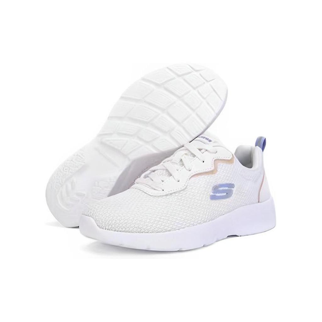 Skechers Dynamight 2.0 Круглый носок Шнуровка Амортизация Дышащие Низкие Кроссовки для бега Женские кроссовки Белый 149692-OFWT