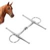 Ring Style Full Cheek Bit Jointed Design Horse Mouth Bit Horse Snaffle Bit  Equestrian Training