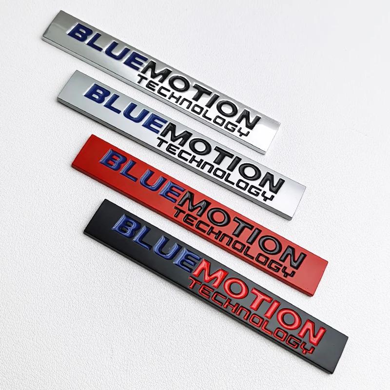 RUNTB1 3D Metal Bluemotion Logo Blue Motion Emblem Car Fender Badge Rear Trunk Sticker For VW Golf Polo Passat Jetta Tiguan Accessories