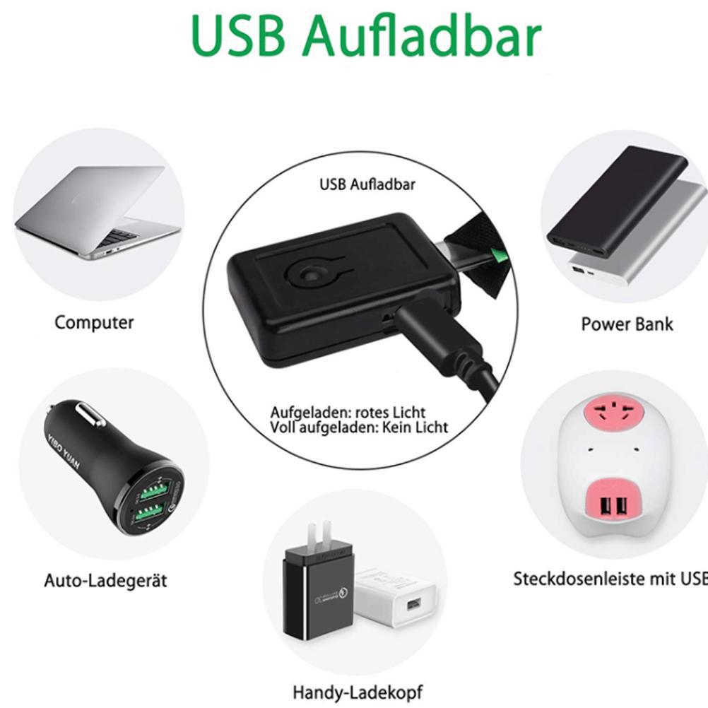Регулируемая светодиодная сумка для бега с USB-зарядкой, светоотражающая поясная сумка-бананка на молнии для езды на велосипеде и пеших прогулок