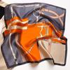 Spring/Summer New Women'S Silk Scarf 70 * 70cm Simulated Silk Twill Square Scarf Fashion Printed Large Square Scarf Professional Scarf