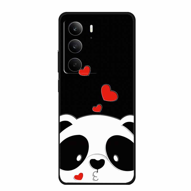 3D Тисненый Чехол Для Realme C75 4G 5G C75x V70 V70s 14x Realme C71 4G Чехол C 75 71 Чехол Цветок Черный Силикон Мягкая Задняя Крышка Сумка