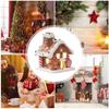 Christmas Decoration Glowing Small House Christmas Gift Soft Pottery Fairy Tale Candy House Atmosphere Decoration Window Display