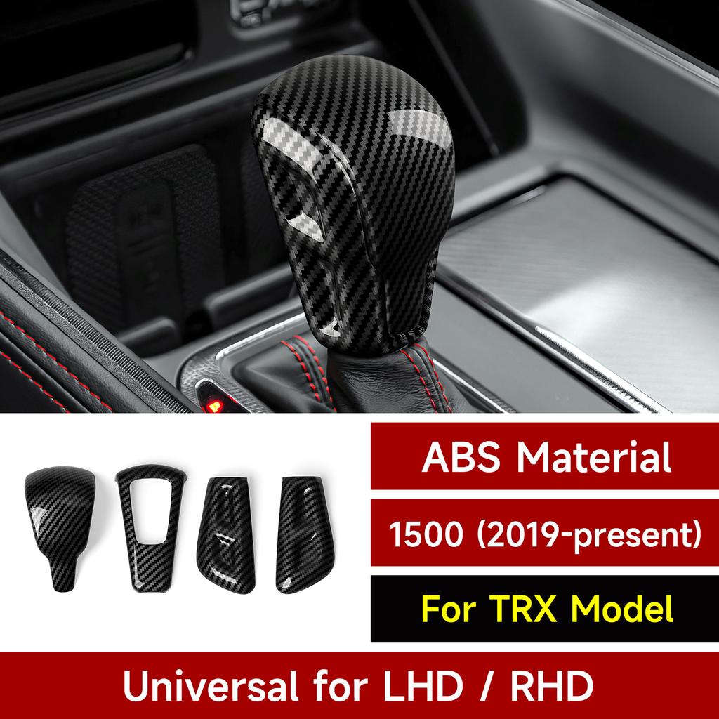 Для Dodge RAM 1500 2500 3500 2019-2026 Автомобильная центральная консоль Панель переключения передач Накладка Наклейка на интерьер из углеродного волокна ABS Аксессуары