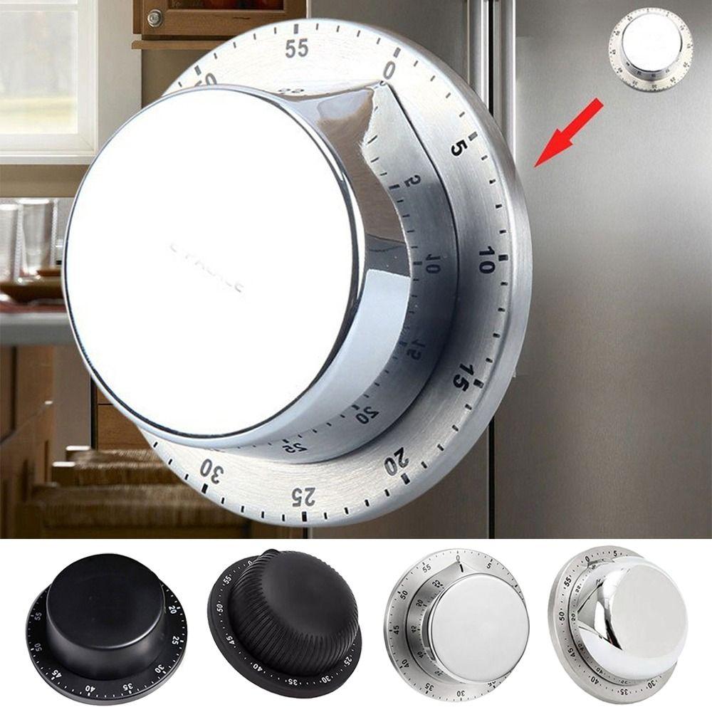 60-Minute Countdown Magnetic Kitchen Timer Manual Operation Countdown Clock Baking Reminder