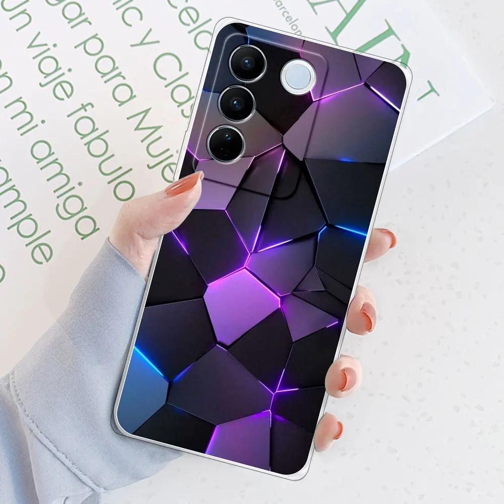 Для Vivo V29 Pro Vivo V29E Чехол-крышка Для Vivo V27E /V27 Pro Прозрачный Мягкий Силиконовый Чехол для Телефона Funda Для VivoS16E /S16 Pro Coque