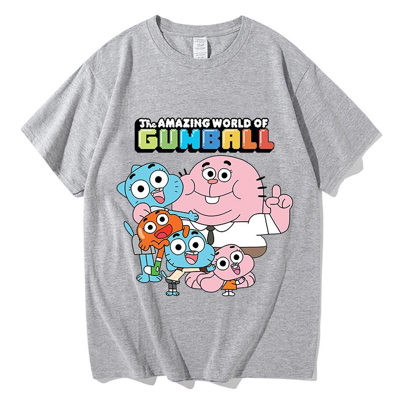 The Wonderfully Weird World Of Gumball T Shirts Unisex Unisex Harajuku Fashion Hip Hop Tshirt Casual Tshirt Summer New Streetwear