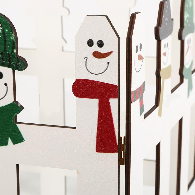 2 шт. Деревянный забор для дерева, украшение для дерева на вечеринку, украшение для двора, фестиваль, Рождество, деревянный забор 30 * 30 см