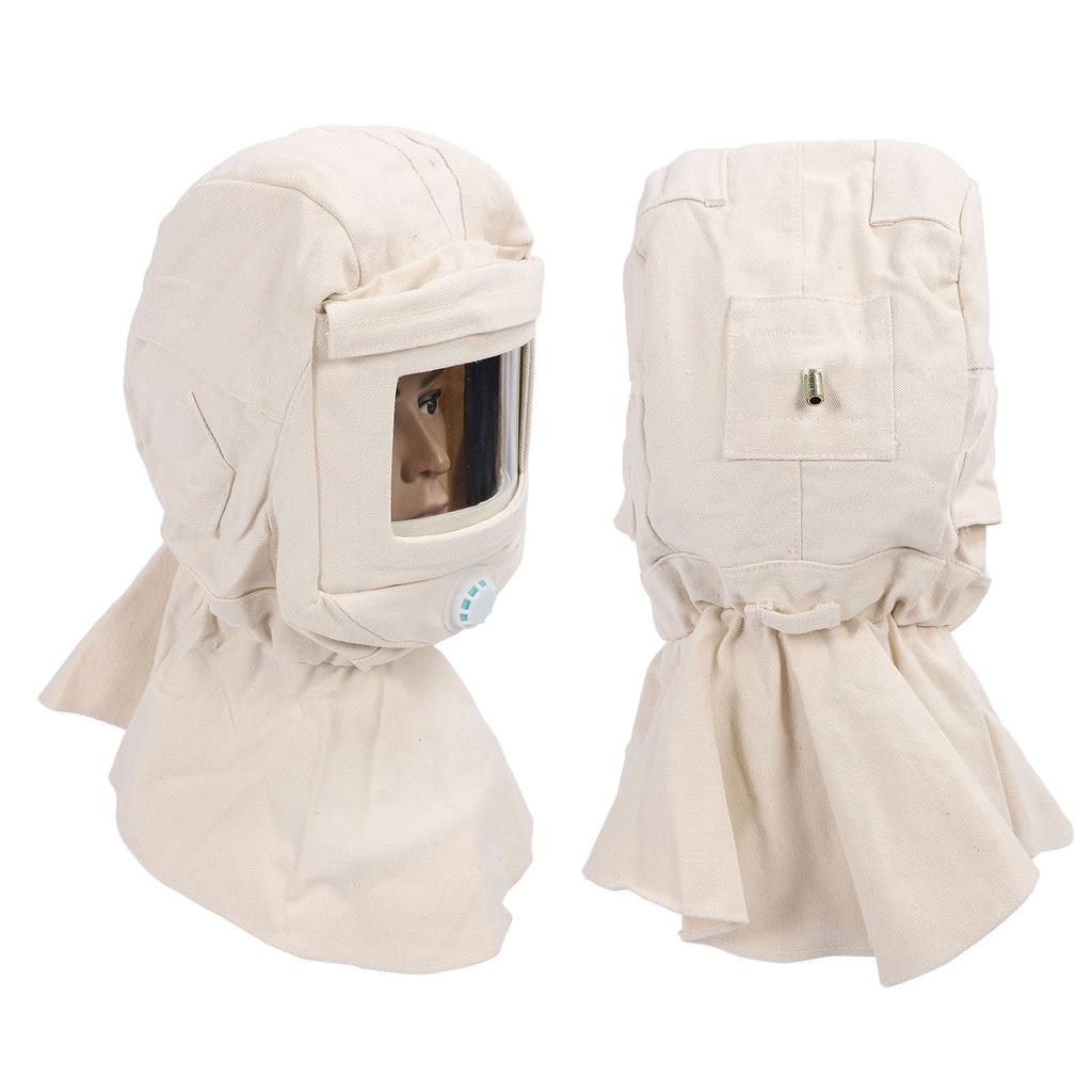 Вентилируемый капюшон для пескоструйной обработки, парусиновый ветрозащитный чехол для пескоструйной обработки лица для полировки, покраски