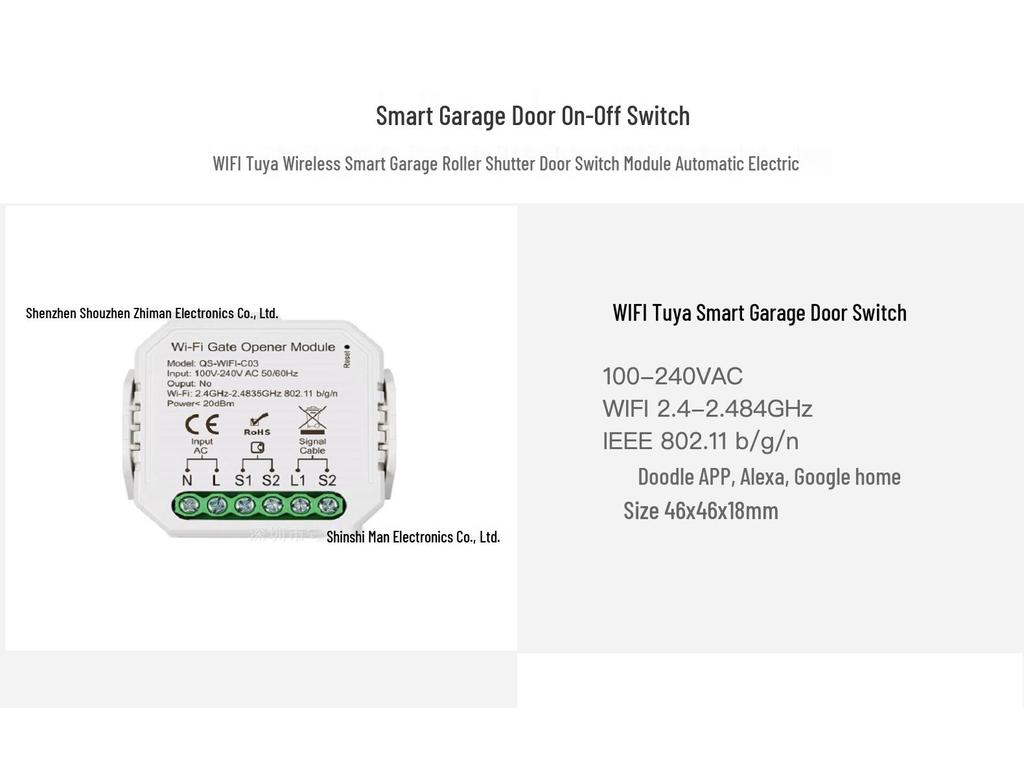 ZIGBEE Tuya Умный контроллер гаражных ворот