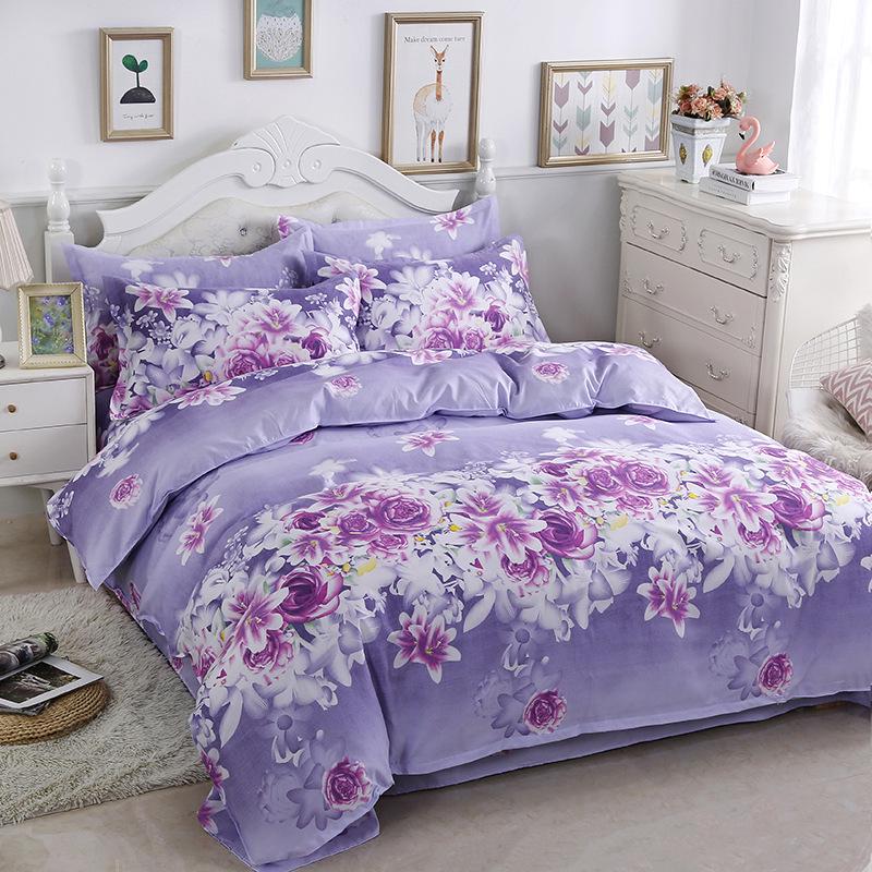 Fourpieces Sets Bedding Sets Cotton Quilt Cover Bedding Sets Student Dormitory Home Living Supplies