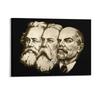 Советский Союз Маркс Энгельс Ленин Русский СССР Ретро СССР Холст Картины Кино Гараж Домашний Декор Картина на стену в раме
