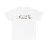 Cute Reading Ghost Heavy Cotton T Shirt Funny Fall Vintage Top For Everyday Wear Breathable Stretched Soft