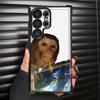 Чехол для телефона с принтом 'Обезьяна пьет' Funda Case для Samsung Galaxy 25 S20 Ultra S23 S25Edge S21 S22 Plus S24 FE Note 20 Ultra
